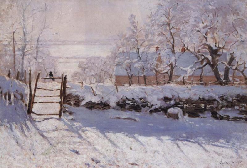 Claude Monet The Magpie Norge oil painting art